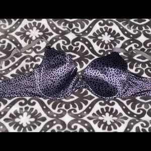 Cheetah Printed Gray Bra